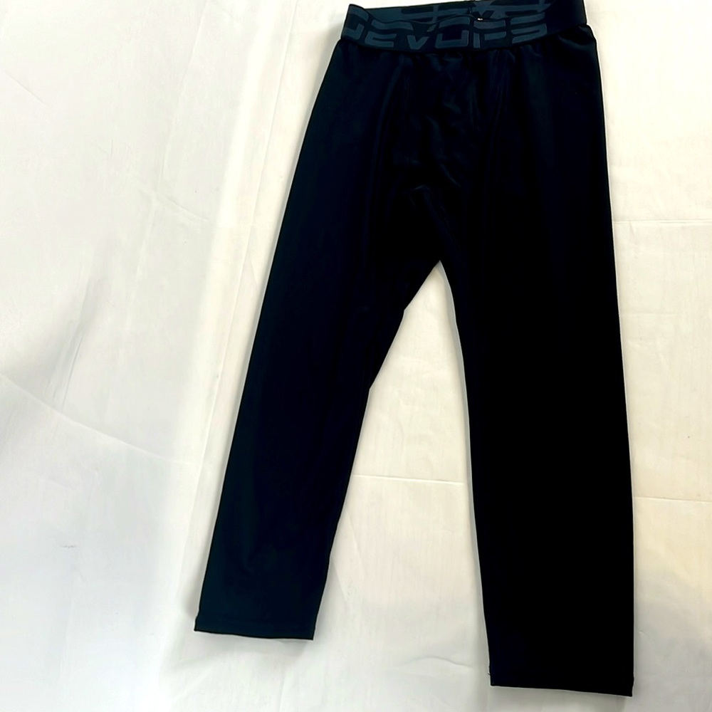 DEVOPS Little Boy Athletic Black Pants Size 8 Elastic Waist